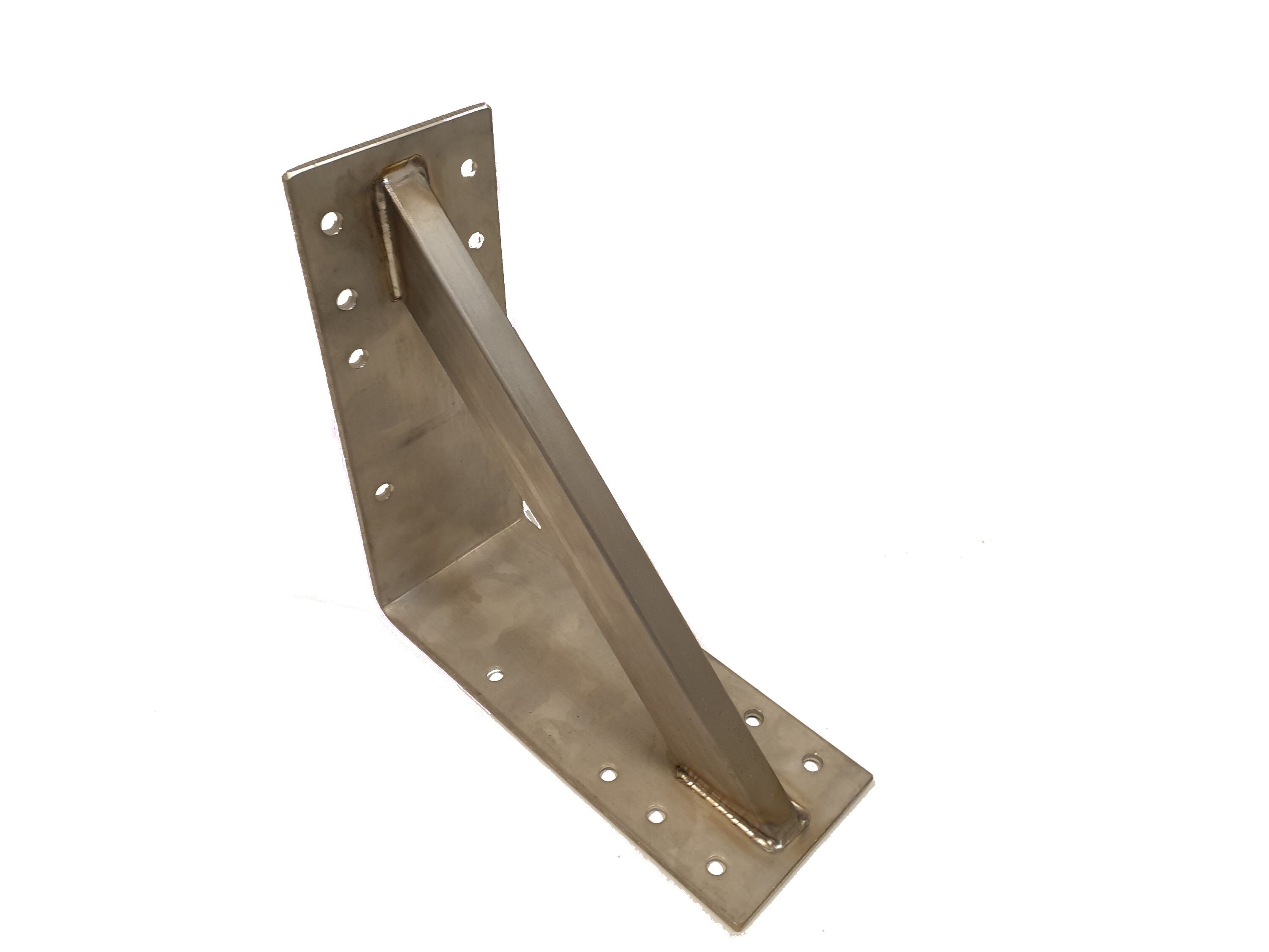Edelstahl Winkel 25x25x10cm verstärkt Schwerlast Bauwinkel Befestigung Halter