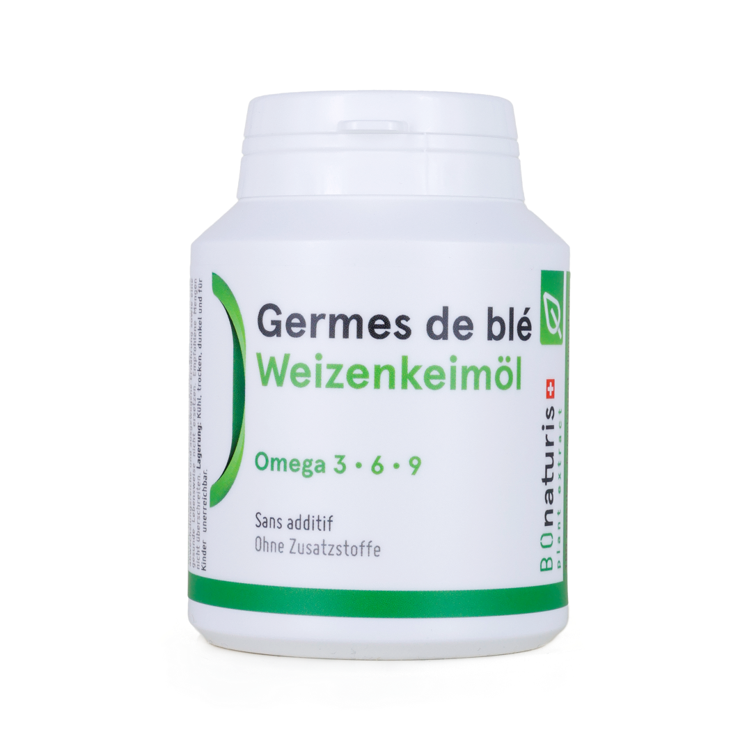 BIONATURIS Weizenkeimöl 500 mg<br>90 Stück, Dose, Kapsel