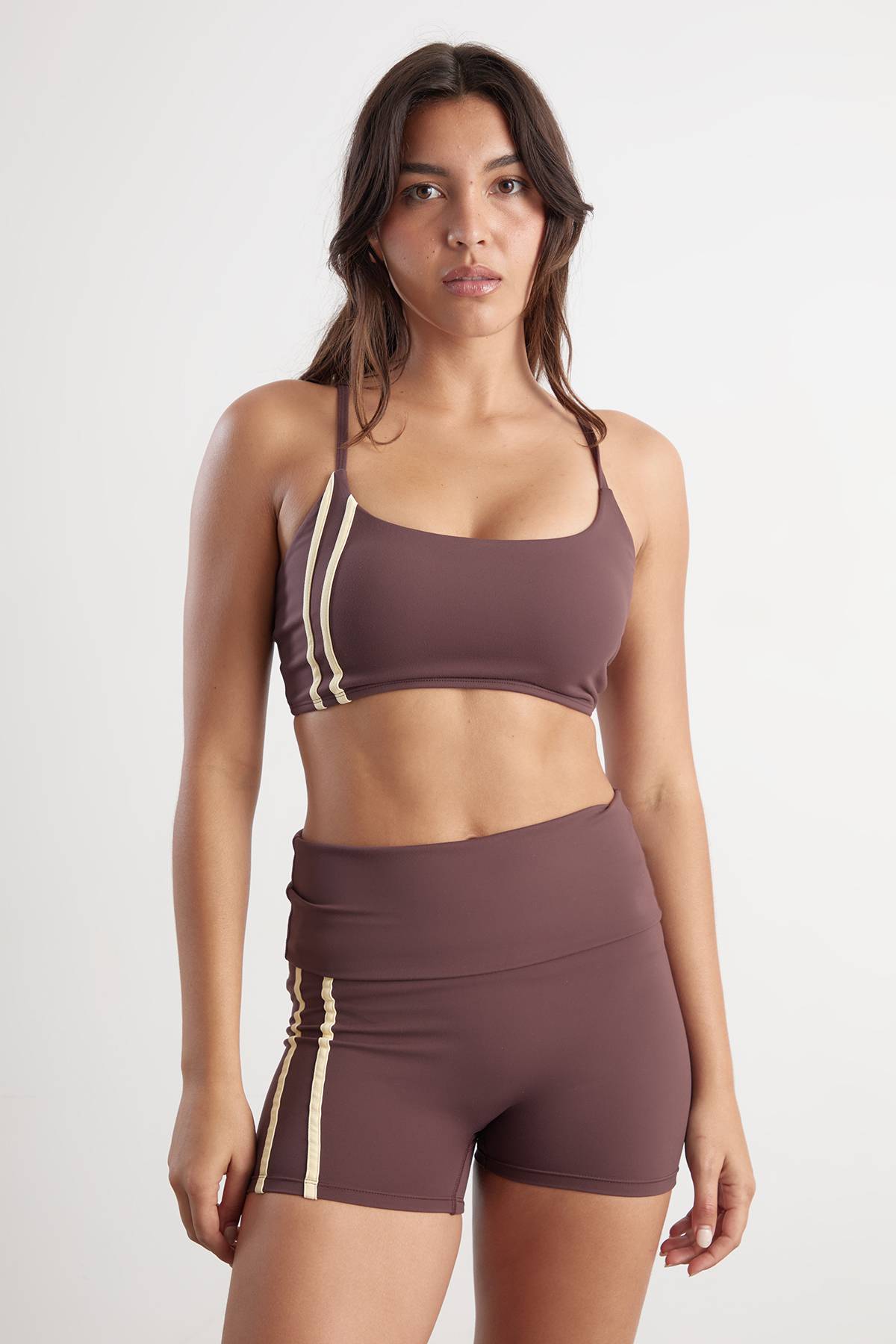 Brassière De Sport À Bandes Latérales Sculptante Dsgn Studio