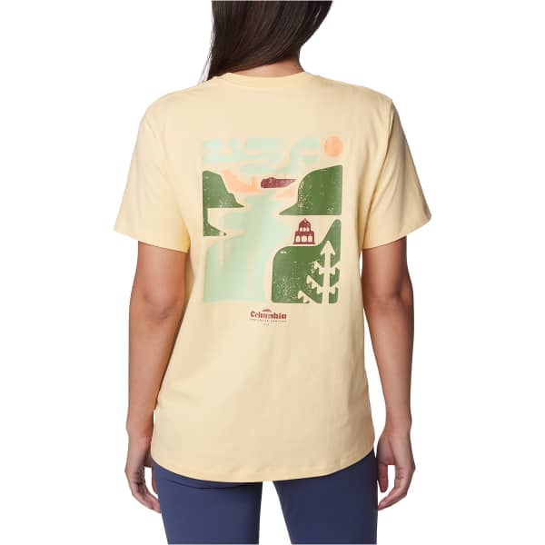 T-shirt COLUMBIA W BOUNDLESS BEAUTY LOGO SHORT SLEEVE TEE SUNKISSED/SIMPLE GORGE