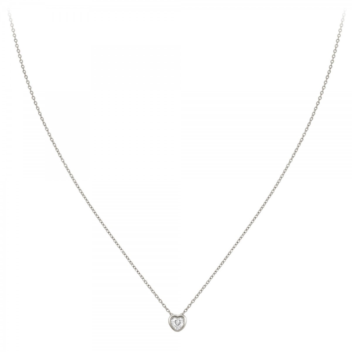 Collier coeur SC Crystal orné de Zirconium
