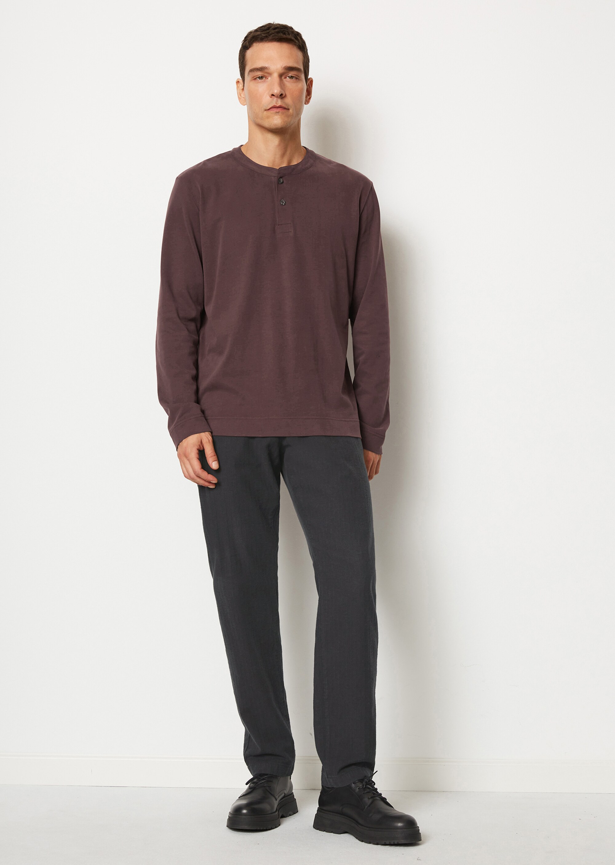 Serafino regular aus softem Heavy-Jersey