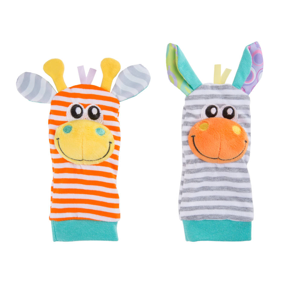 Playgro rammelaars cadeauset pols-voet jungle 7-delig
