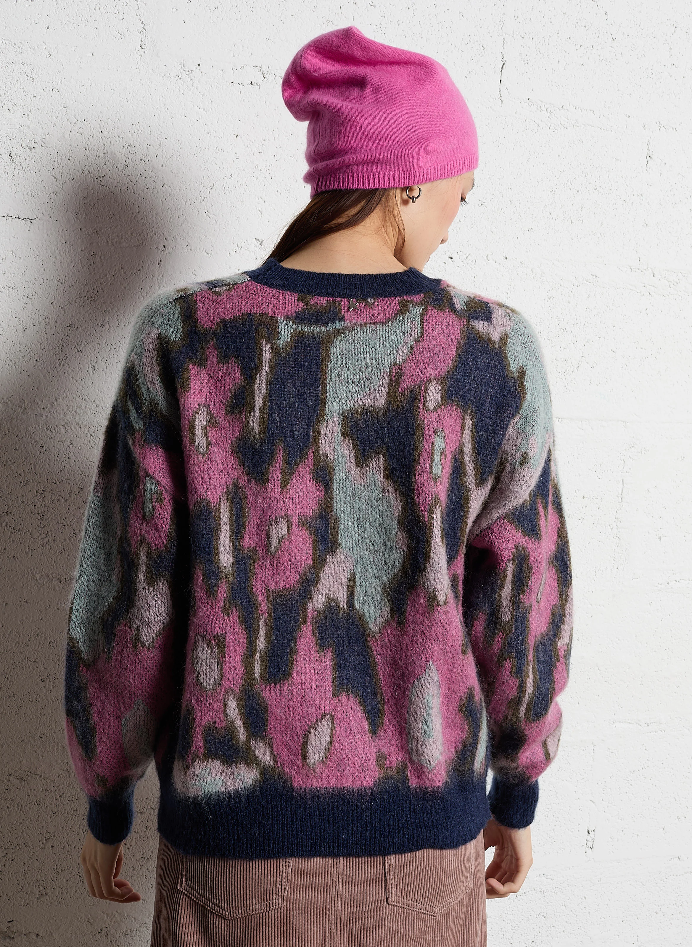 MUSCA - Pull droit en maille | Bleu