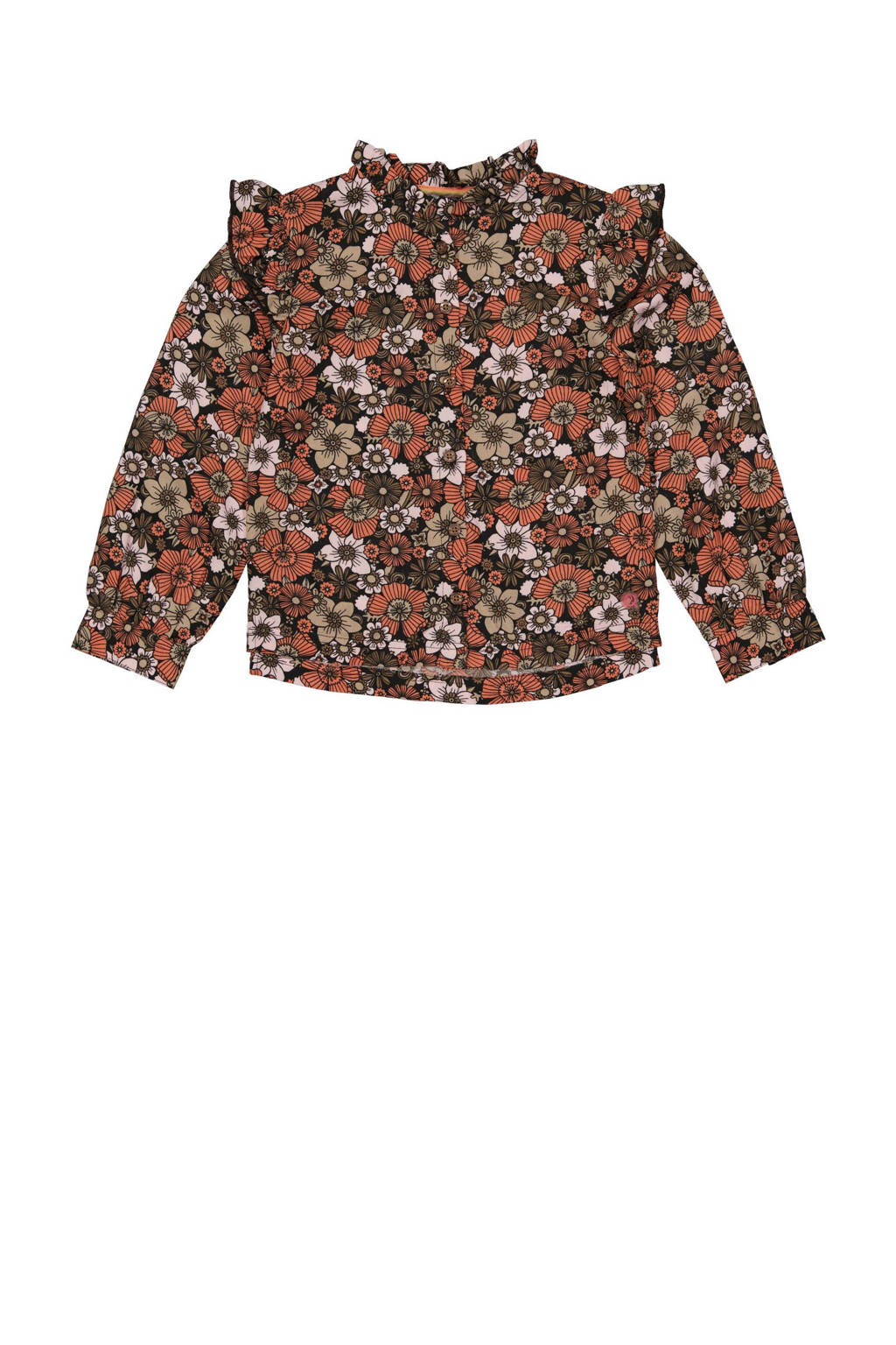 Quapi longsleeve ALINEQW231 met all over print oranje
