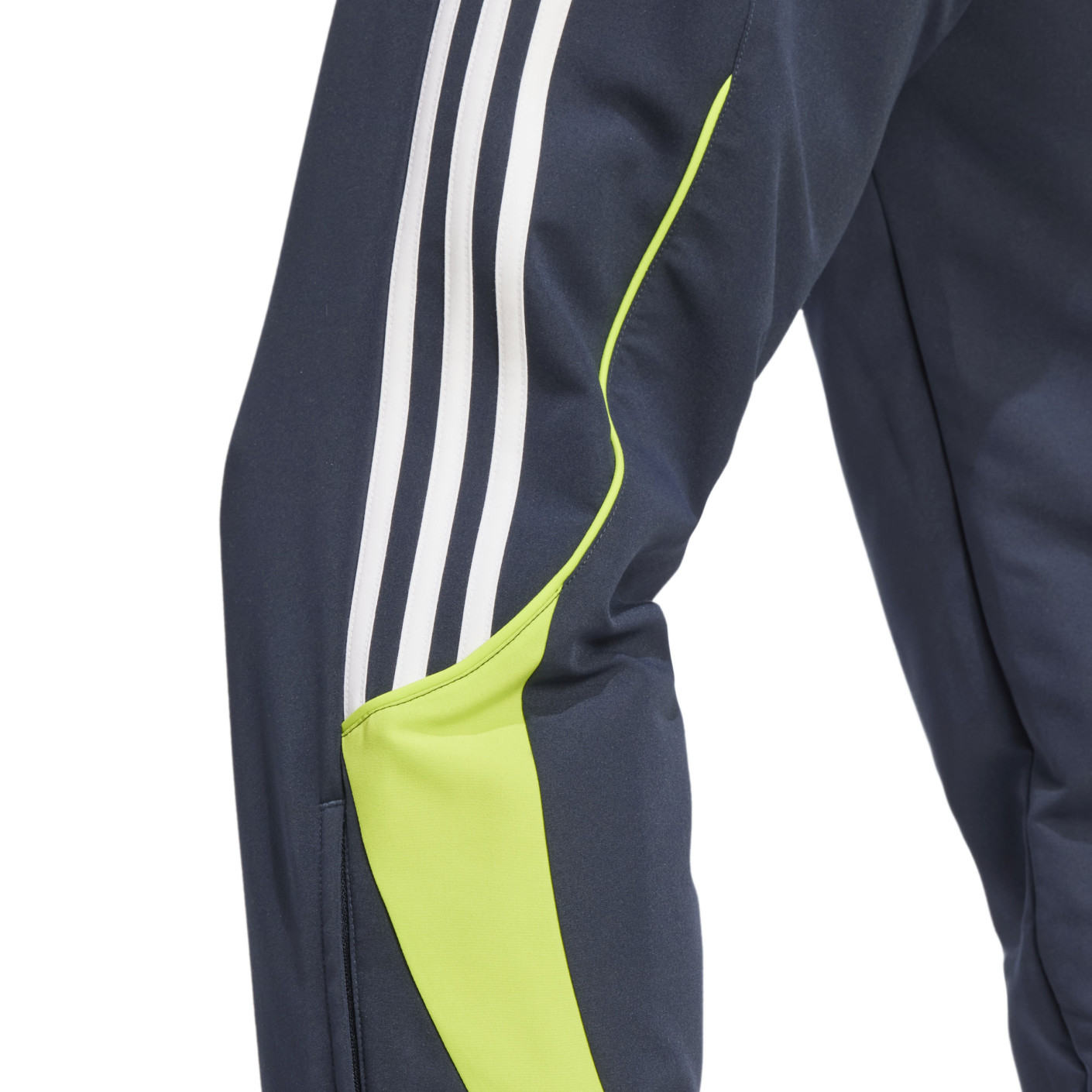 adidas Real Madrid Urban Purist Trainingspak Full-Zip 2024-2025 Donkerblauw Wit Lichtgroen