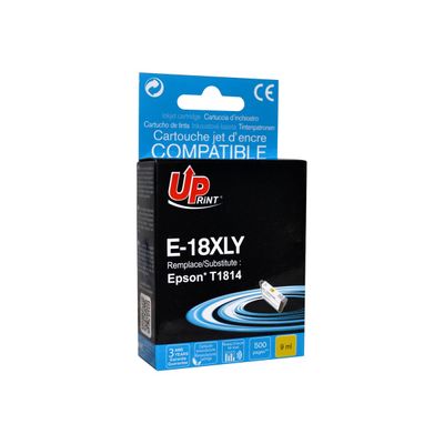 Cartouche compatible Epson 18XL Pâquerette - jaune - Uprint