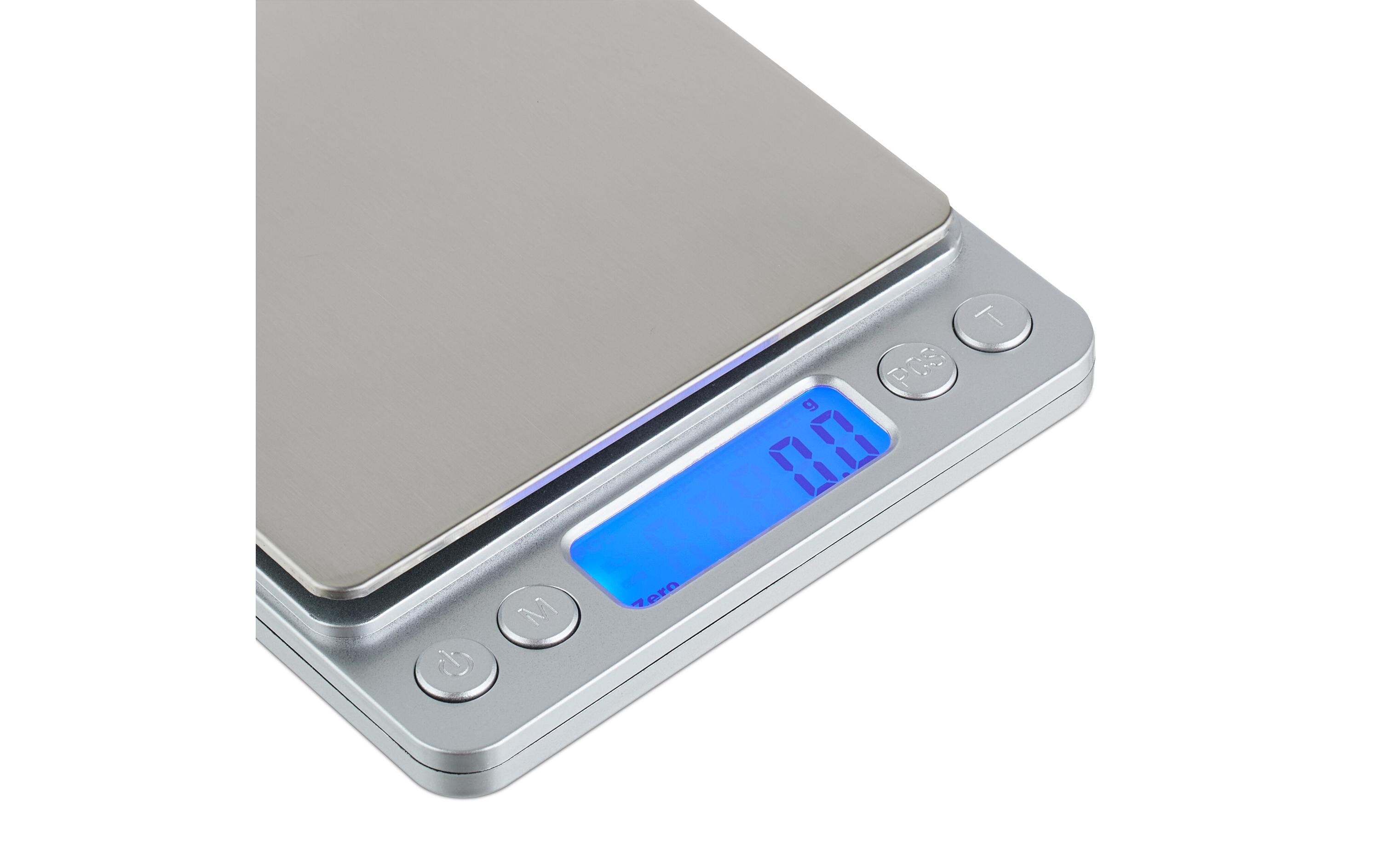 Präzisionswaage mit Wiegeschalen SilberFeinwaage digital