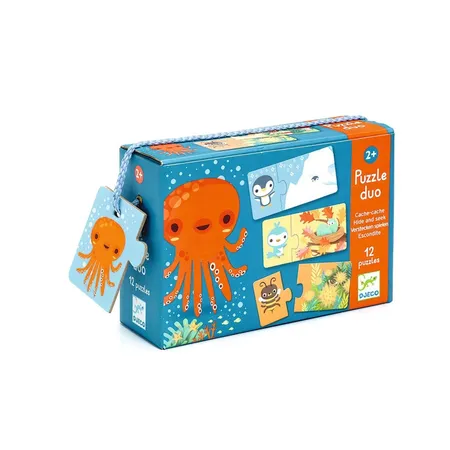 Djeco Lernspiel: Puzzle duo: Verstecken & Finden
