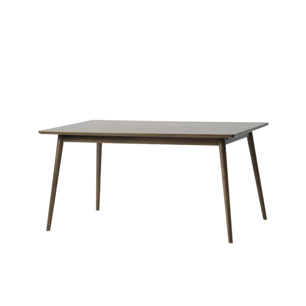 Verlengbare houten eettafel Boas - 150 x 90 cm Gerookt eiken