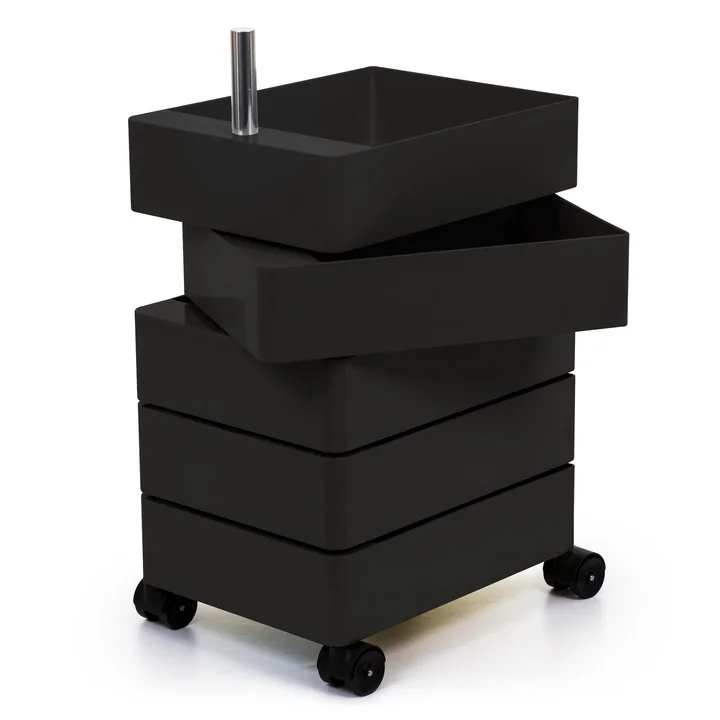 Magis - 360° Container 5 Fächer, schwarz