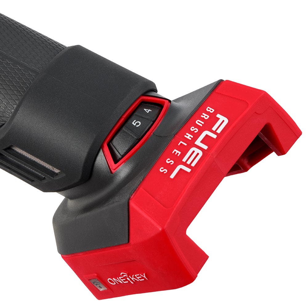 MILWAUKEE 18V FUEL™ 1/4" Braking Die Grinder w/ Deadman Paddle Switch Skin M18FDGROVPDB0
