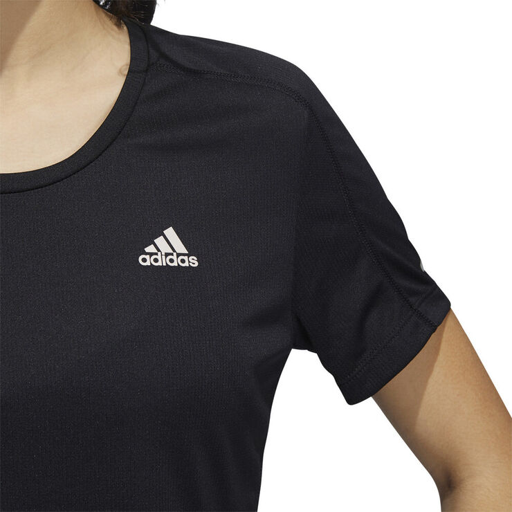 adidas Run It 3-Stripes Fast T-shirt Sort