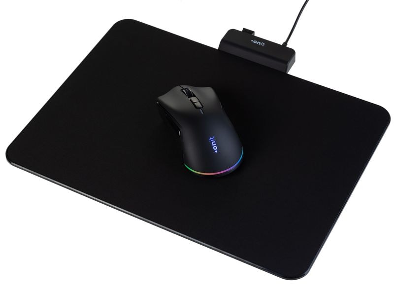 onit Maus und Mauspad induktiv Set mit kabellosem Ladesystem für Büro und Gaming