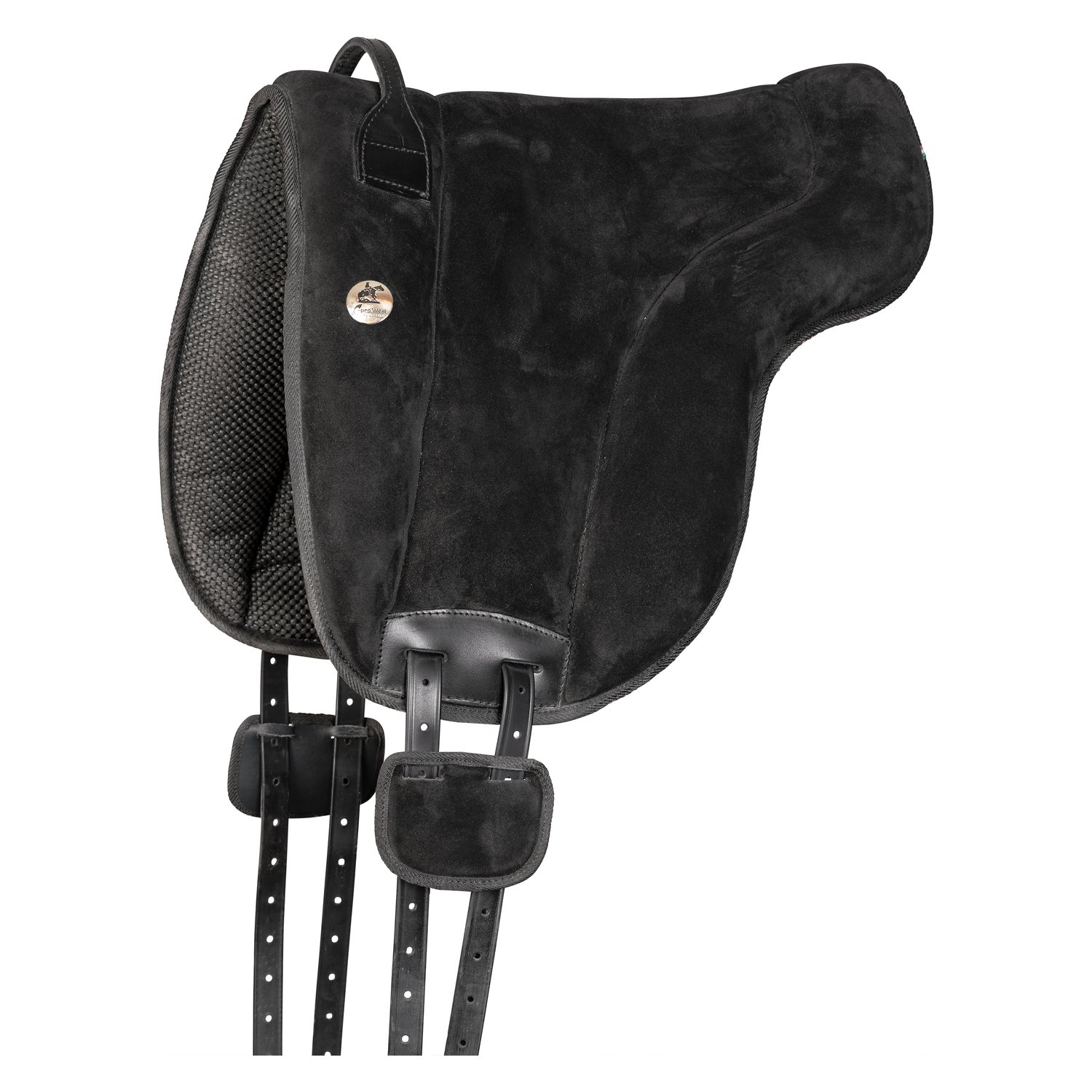 L-pro West Bareback-Pad Wildleder  - schwarz
