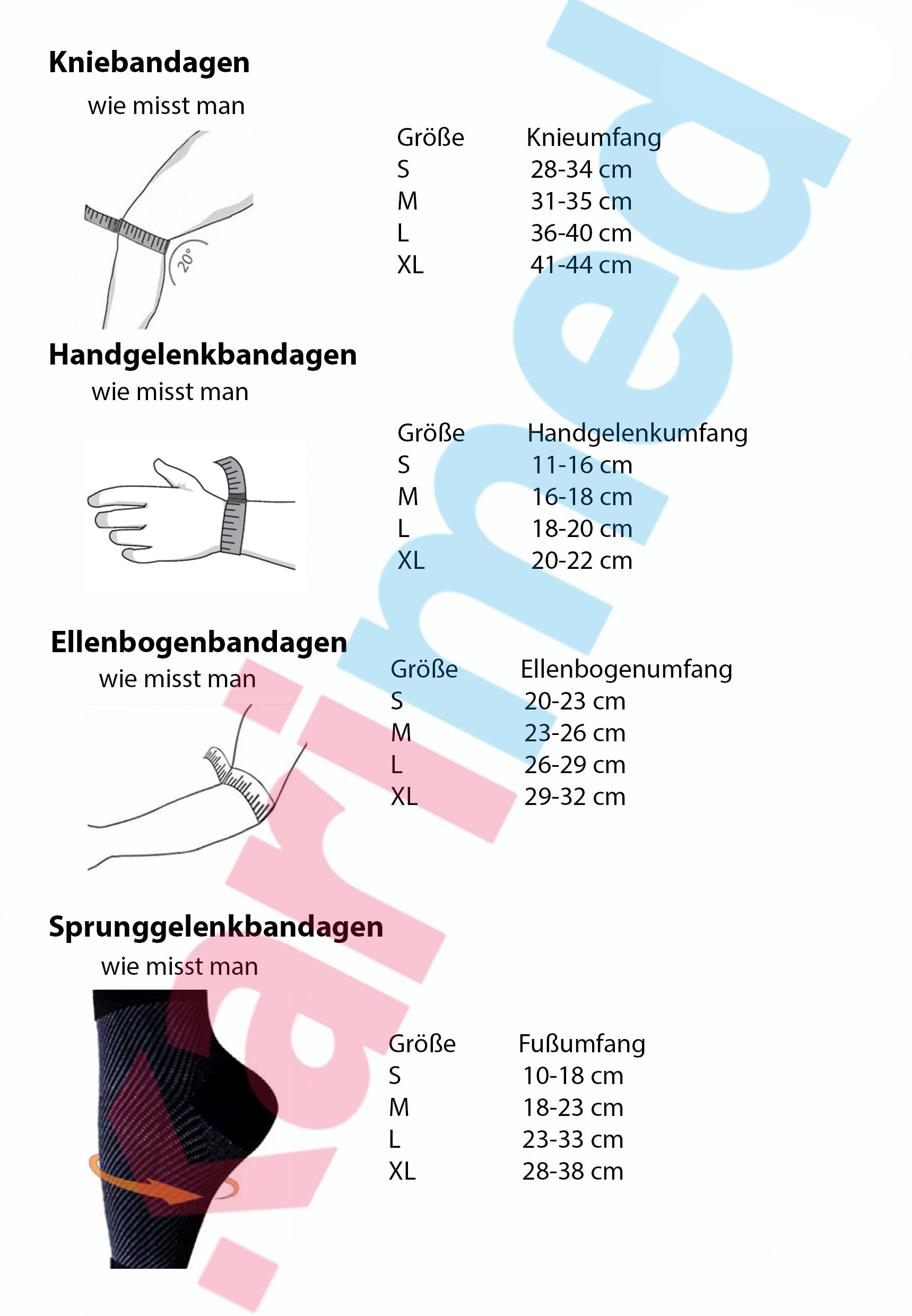 Sprunggelenkbandage aus Nylon  S