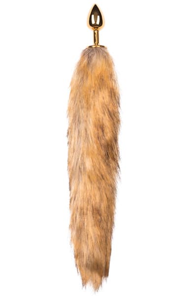Easytoys Fox Tail Plug No. 1 Gold Analplugg med hale