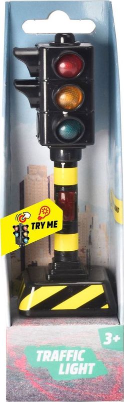 Dickie Toys - Miniatuurset Verkeerslichten - Licht- en Geluidseffecten - 12 cm