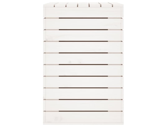 VIDAXL - Panier à linge blanc 88,5x44x66 cm bois massif de pin