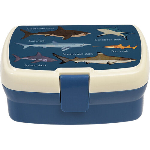 Rex london broodtrommel met vakjesblad - sharks