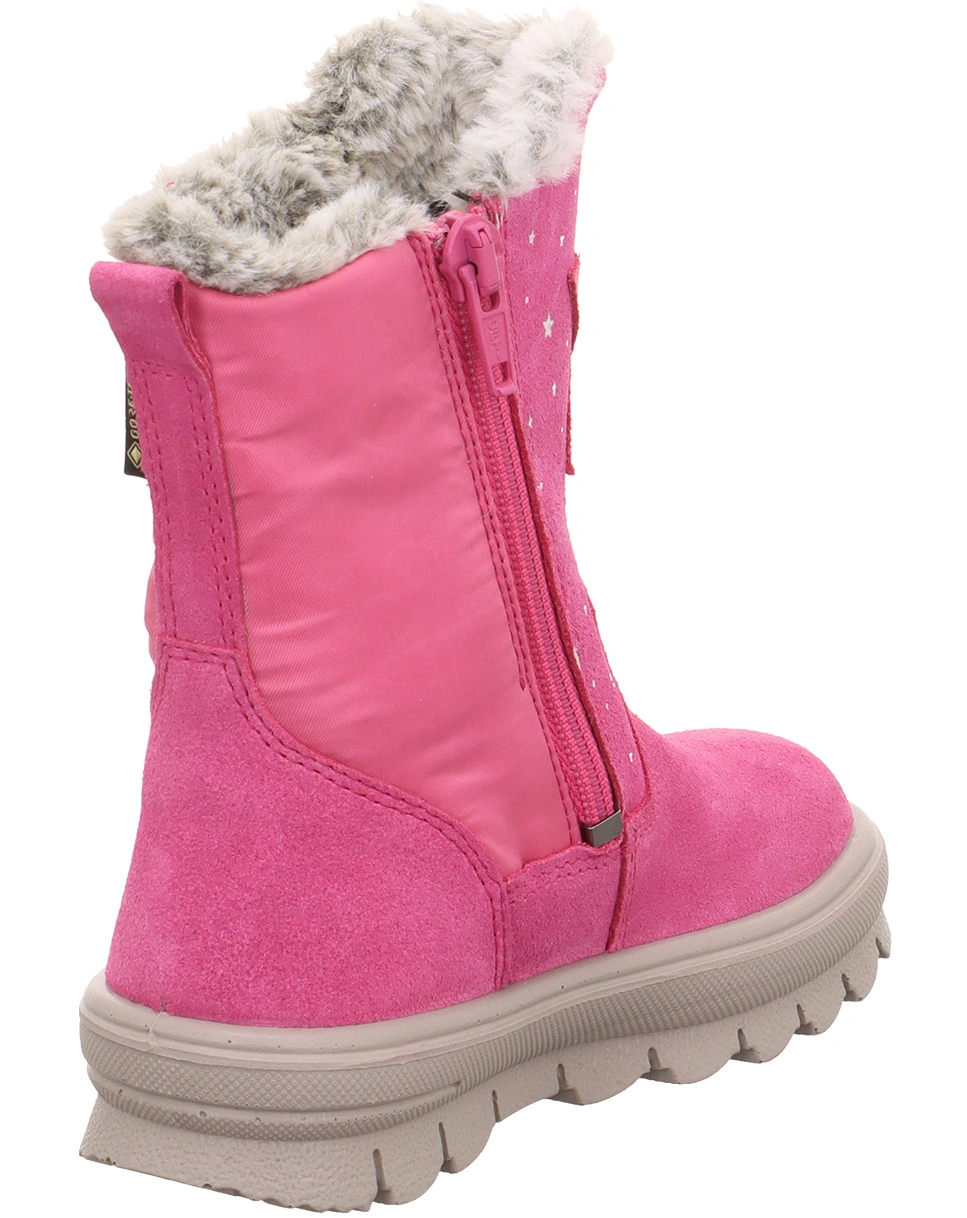 Stiefel FLAVIA - STAR gefüttert in pink/grau