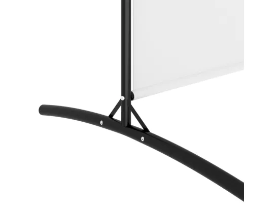 Cloison de séparation 4 panneaux Blanc 346x180 Tissu
