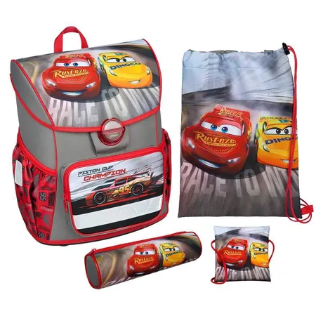 Scooli Schulranzenset Cars Cosmos, 4-teilig