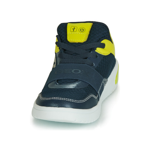 Geox - J XLED BOY - Bleu / Jaune / LED
