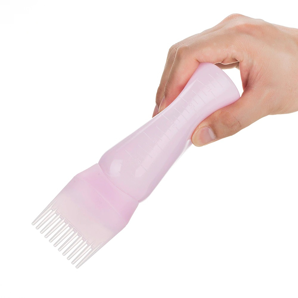 (120ml) Befüllbare Haarfarbe Flasche mit Kamm Applikator - Weiss