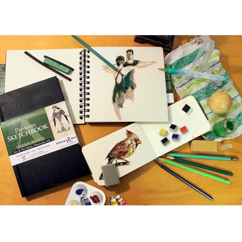 Delta Series carnet spiralé 25F 17,8x25,4cm 270g - Ivoire