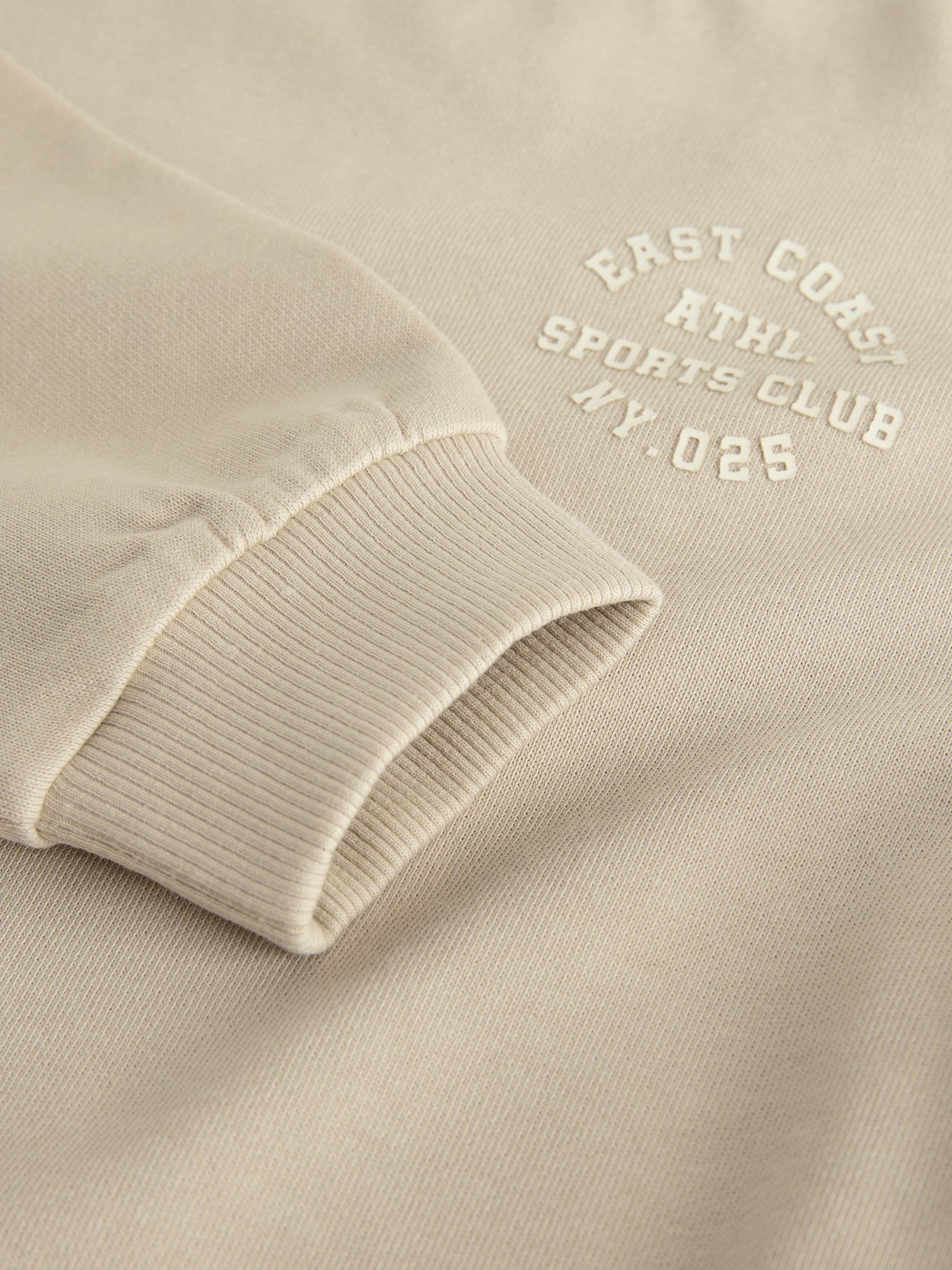 Pastelgeel - Relaxed Fit Heavyweight Long Sleeve Colourblock T-Shirt (3-16yrs)