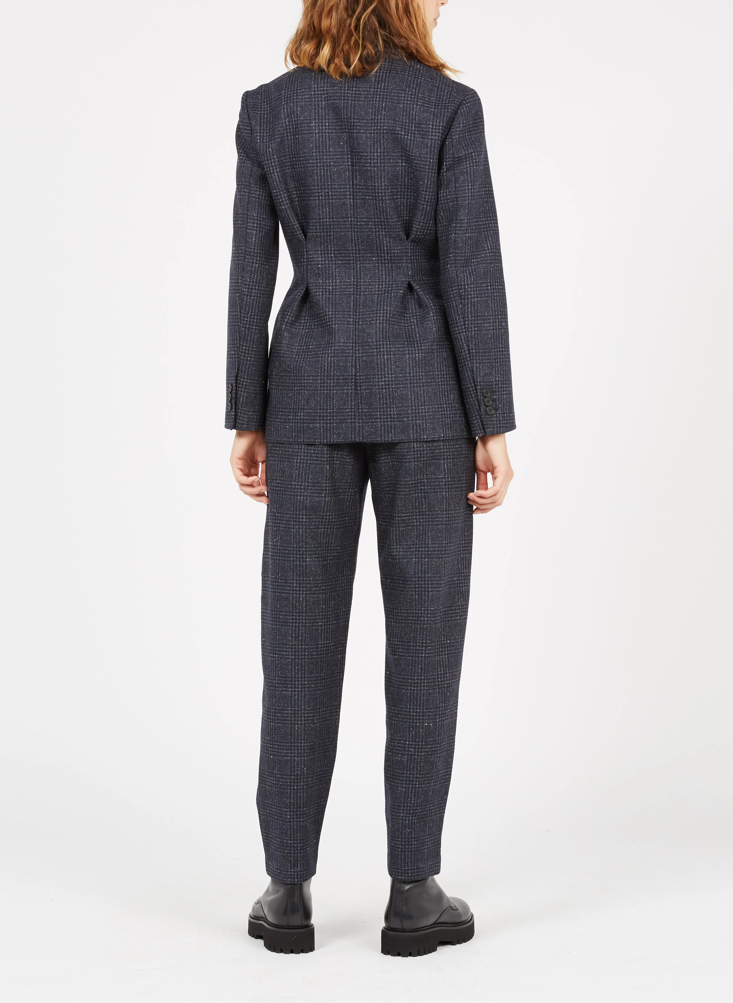 Chemise col classique en soie | Blanc
