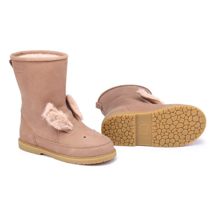 Donsje Bottines Fourrées Wadudu Exclusive Lapin | Marron glacé