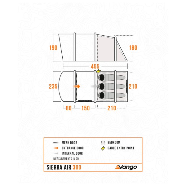 Vango - Sierra Air 300 - Tente 3 places