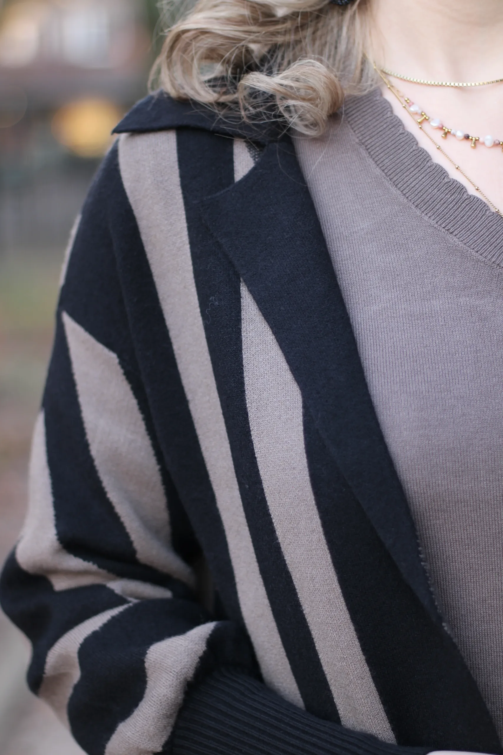 Culture - Aicha Jaquard Cardigan - Black