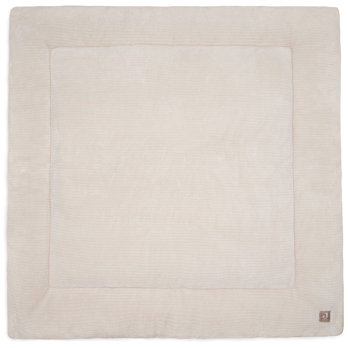 JolleinJollein   Krabbeldecke 100x100cm cloudy rib oatmeal