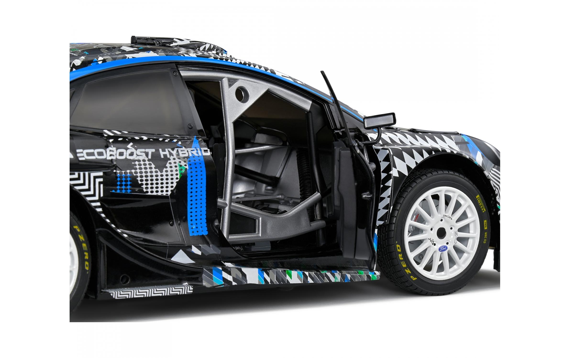 Rennwagen Ford Puma WRC Schwarz, 1:18Detailgetreues Modellauto für Sammler im Massstab 1:18