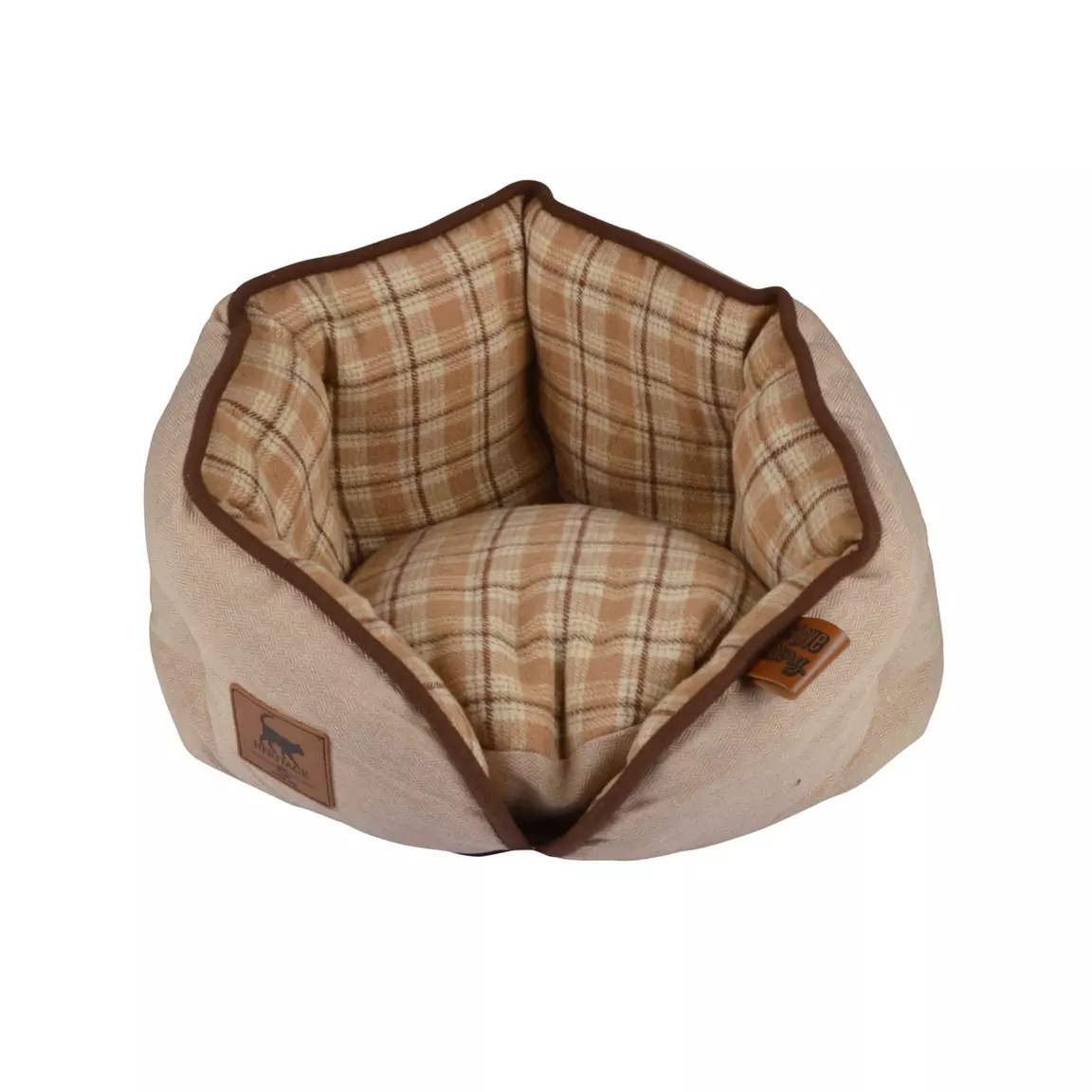 Panier rond pour chat et chien Heritage D40 cm Ecru