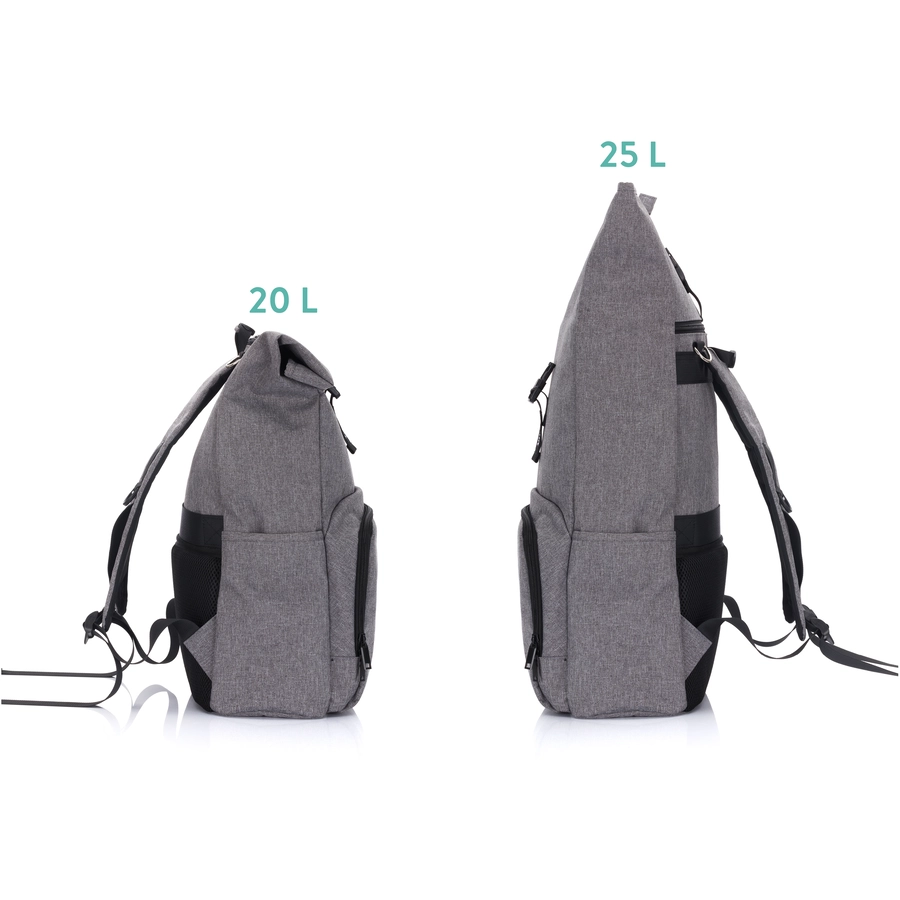 fillikid Wickelrucksack Tokio grau melange