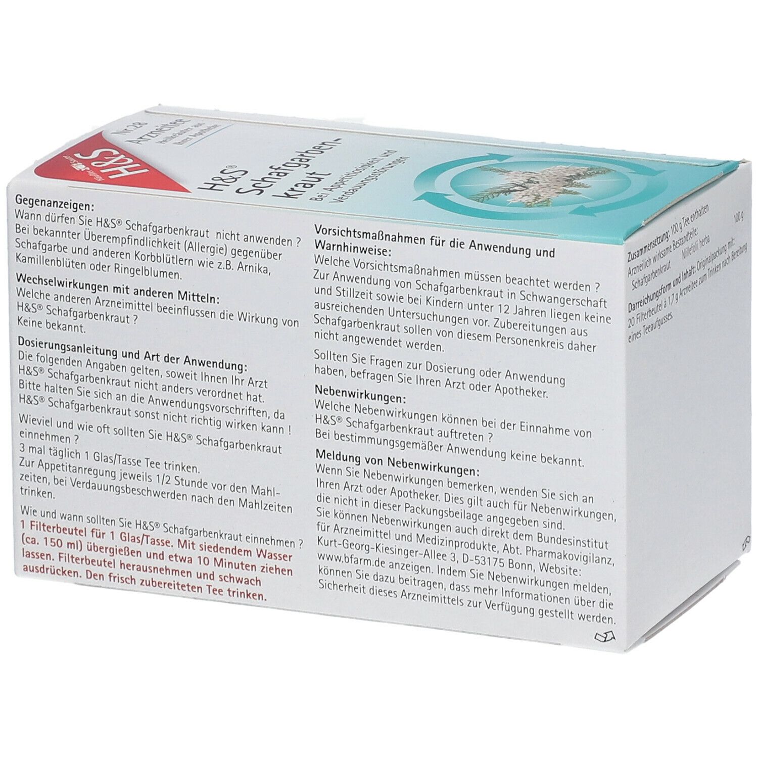 H&S Schafgarbenkraut Nr. 28