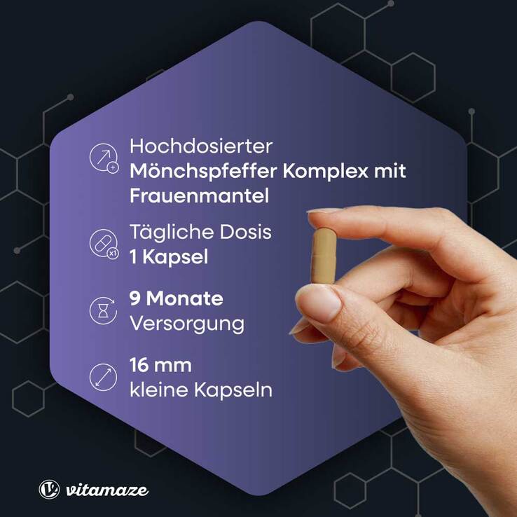 Mönchspfeffer Complex Frauenmantel Vitamin C Folsäure, 270 St