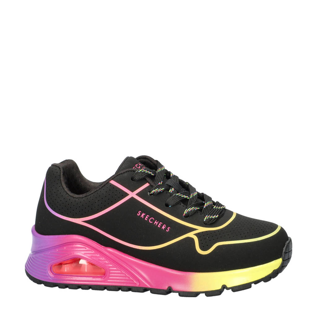Skechers Uno Gen 1 sneakers zwart multi