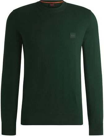 BOSS Pullover Kanovano Donkergroen 50527583-350 kopen