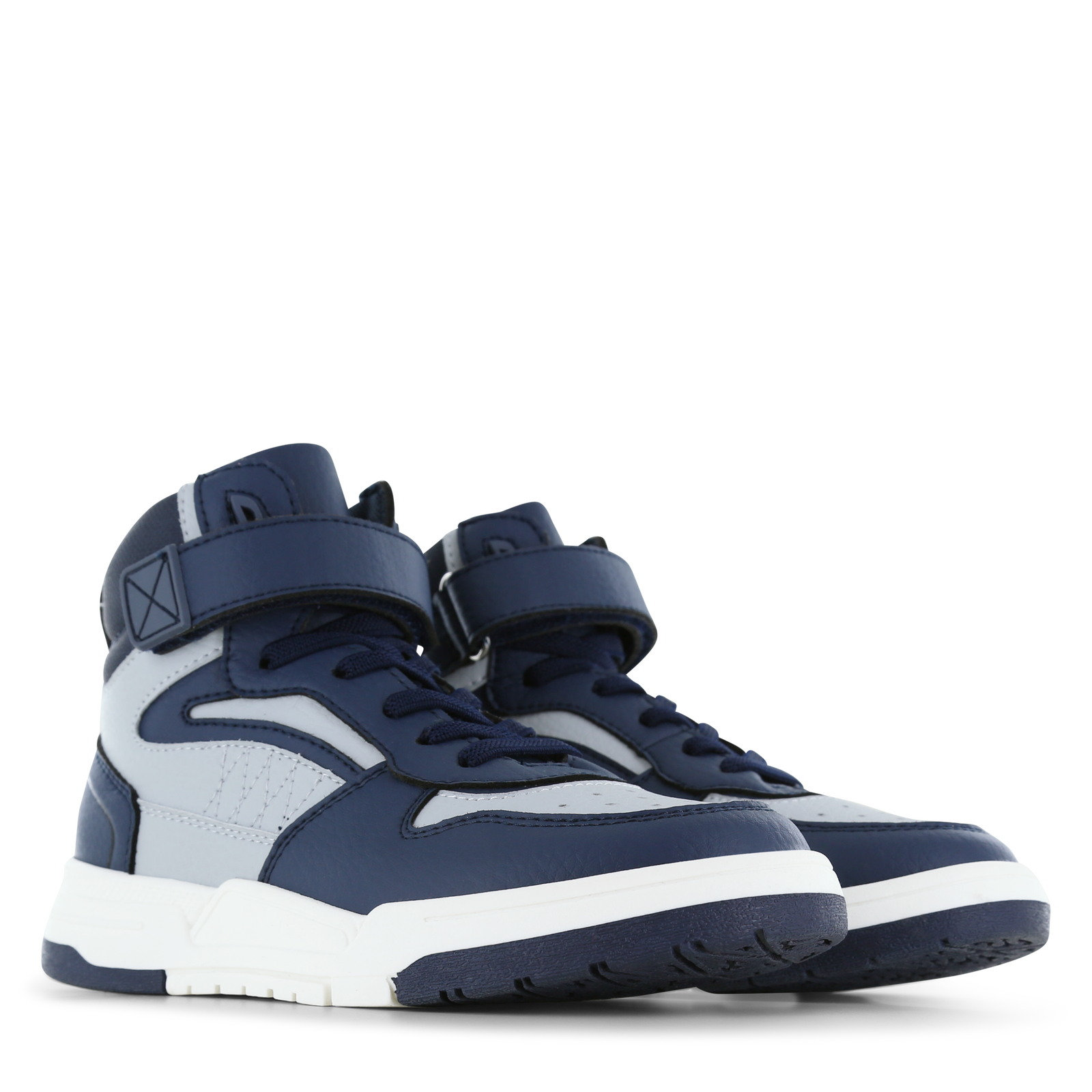 Shoesme blauw met grijze basket sneaker Microleer | Sale
