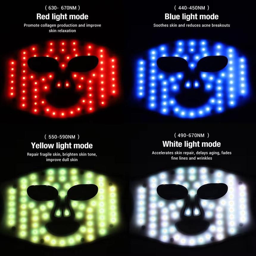 Beautyronics - USB-oplaadbaar lichttherapie-gezichtsmasker