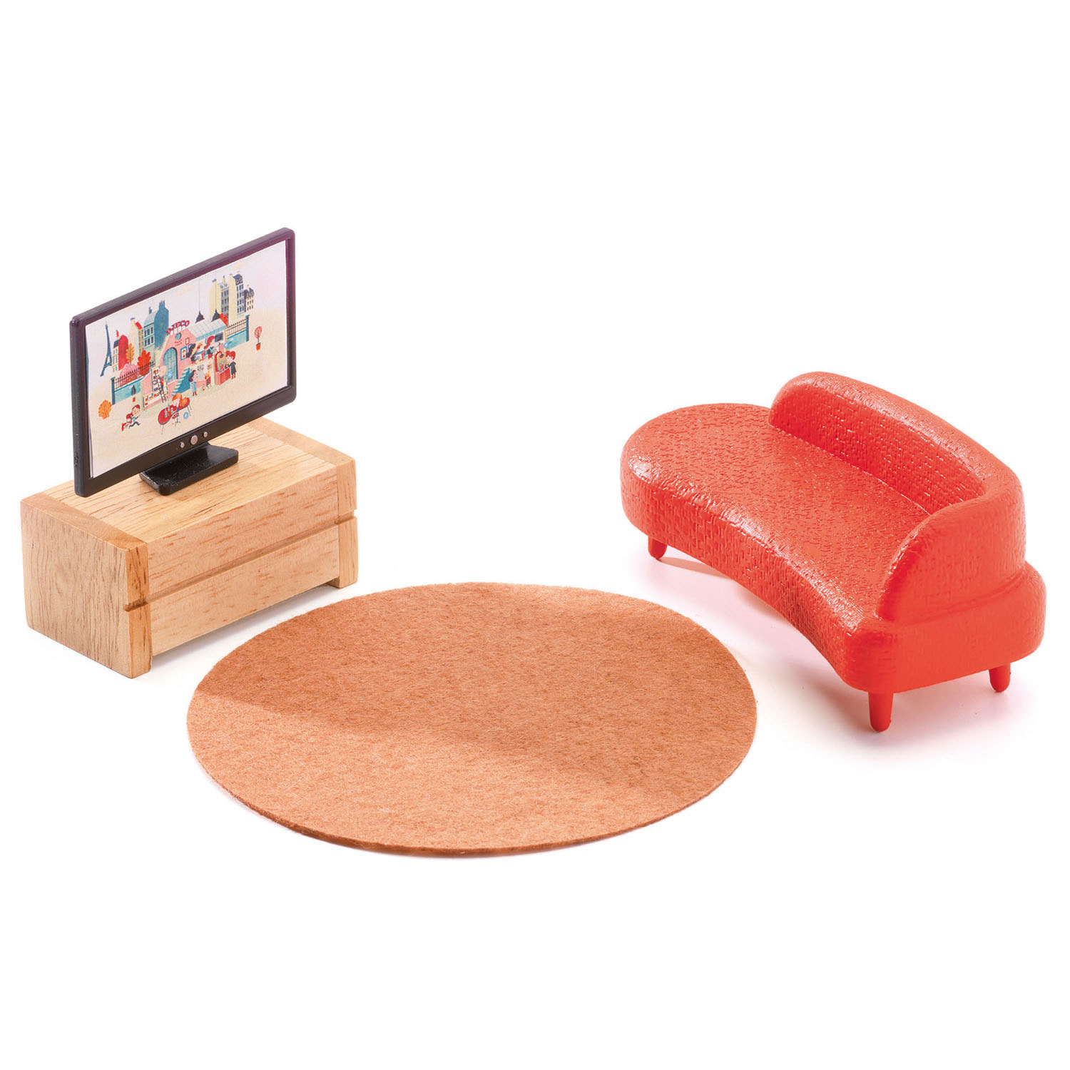 Djeco City HouseHouten Poppenhuis incl. Meubels