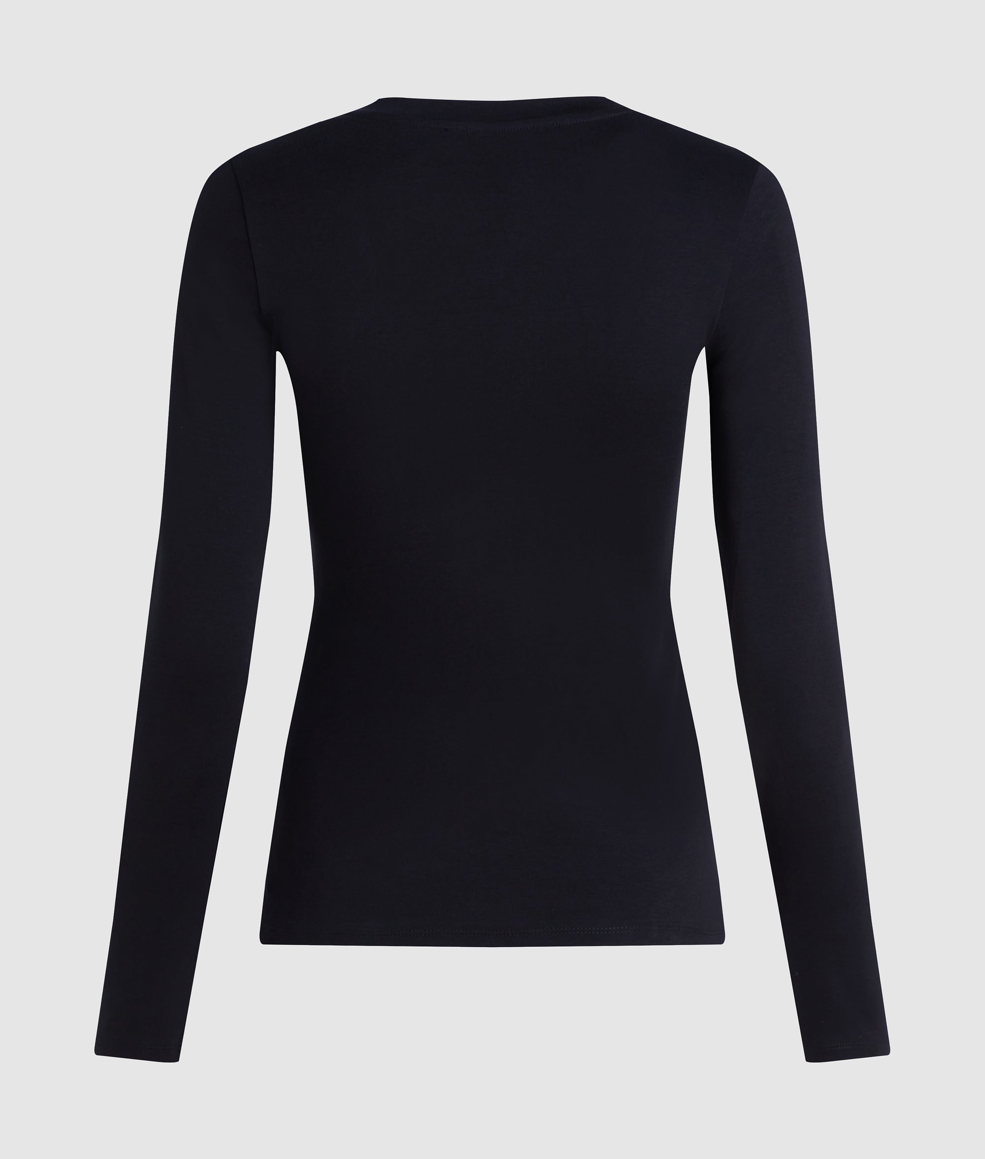T-shirt met lange mouwen en knoopdetail