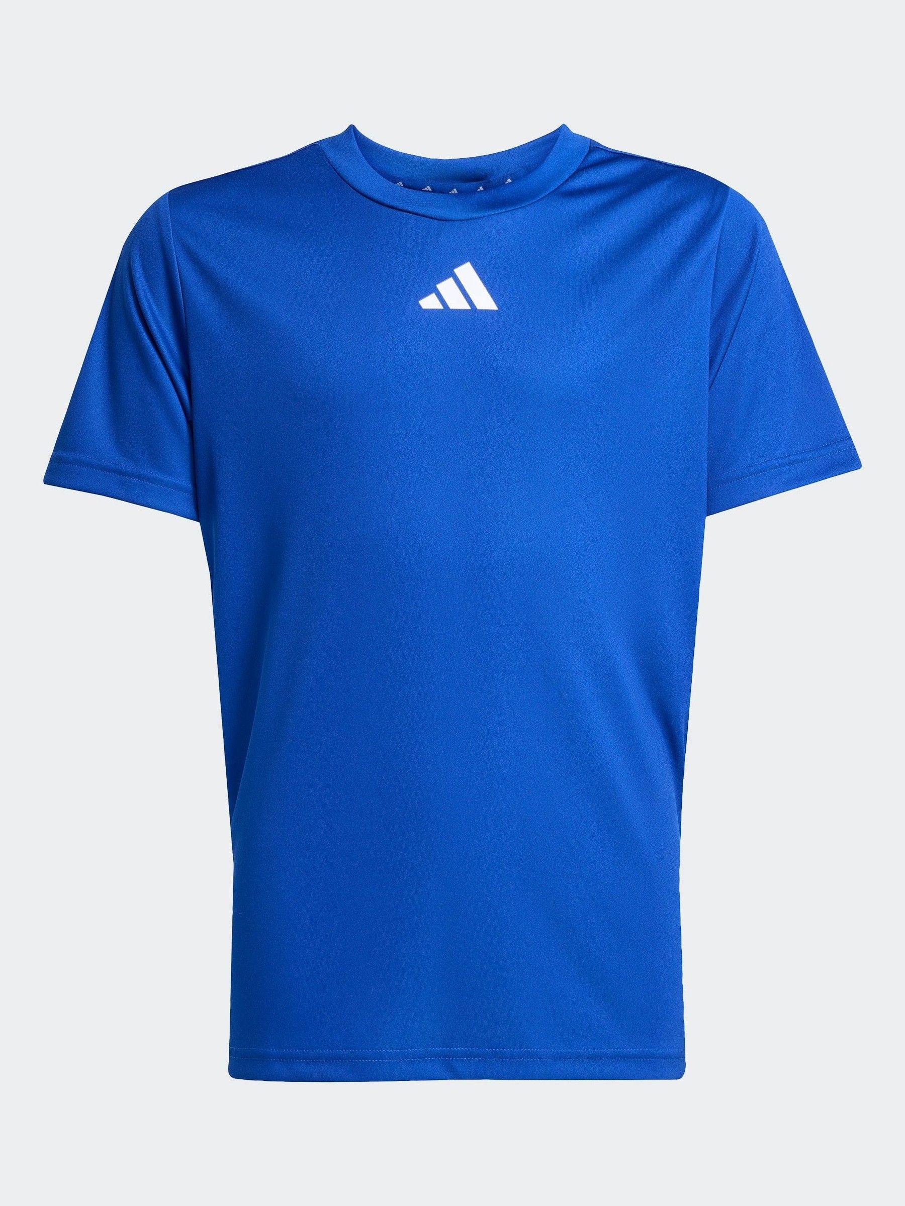 Blauw - adidas Train Essentials 3-Strepen Kids T-shirt & Shorts Set