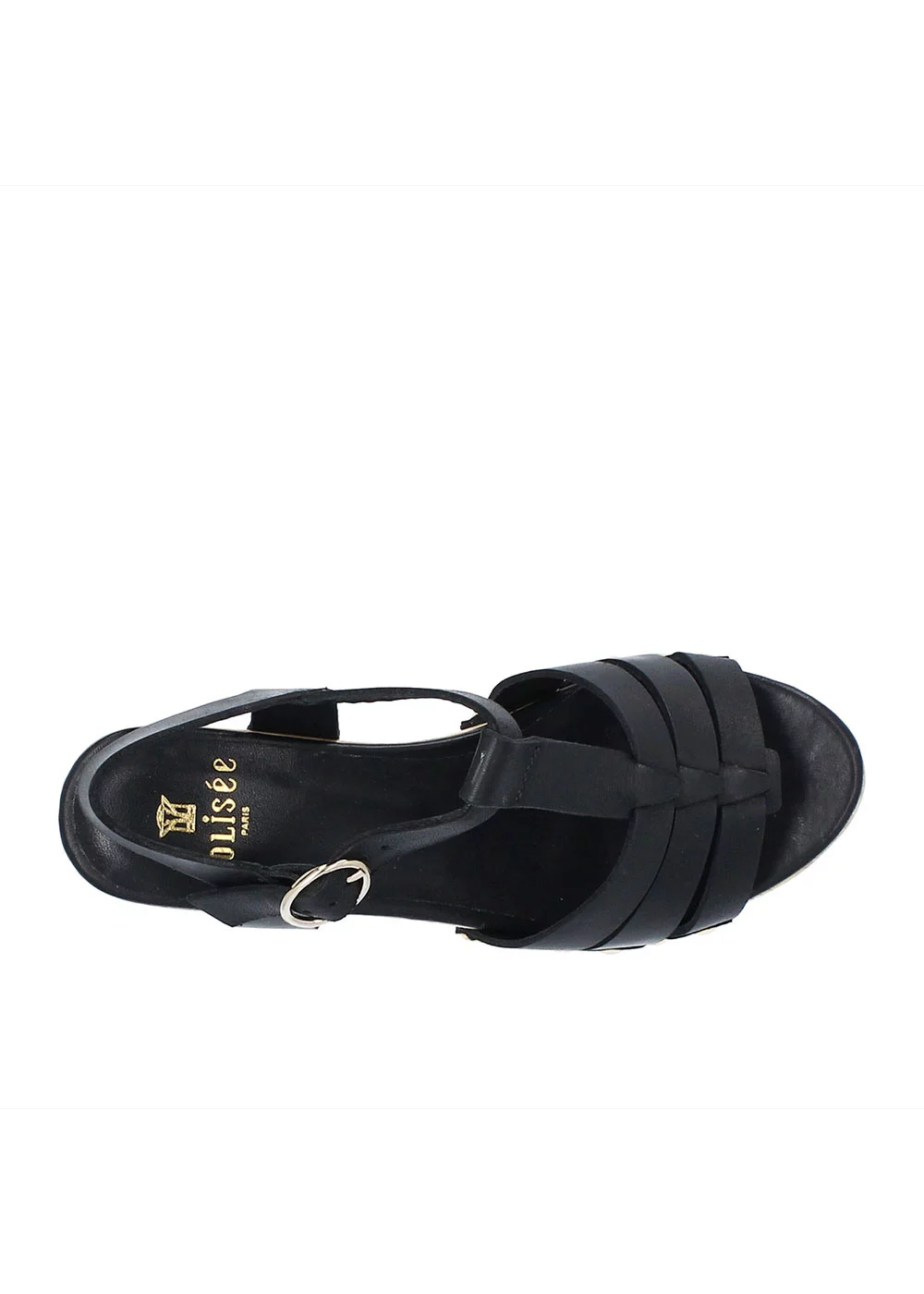 SABOT BAS PEARL CUIR NOIR