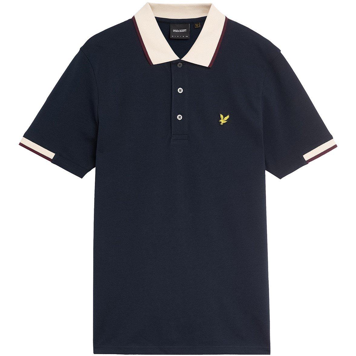 Lyle and Scott Retro Half Tipped Polo Shirt